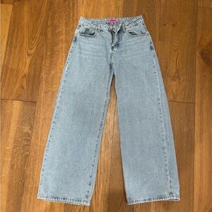 Edikted Light Blue Flare & Wide Leg Jeans